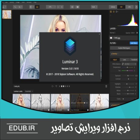 نرم افزار ویرایش عکس Luminar 